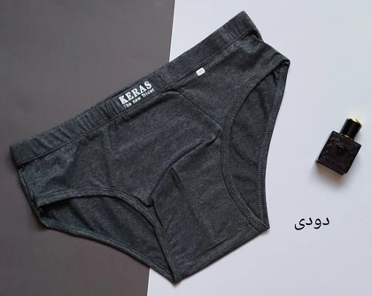 شورت تک مردانه نخ پنبه مدل هفتی برند زارع لوگو KERAS