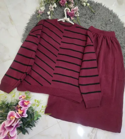 بلوز دامن بافت کد 80755