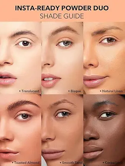 پودر فیکس دو منظوره شیگلم صورت و زیر چشم رنگ Natural Linen نارنجی