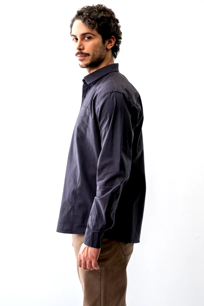 پیراهن آستین بلند دو جیب رگولار مردانه