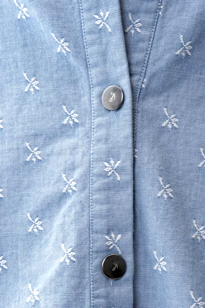 شومیز کتان گلدوزی آزاد زنانه