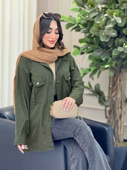 مانتو کتان چهارجیب لیدا