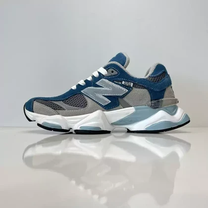 کفش روزمره مردانه نیوبالانس مدل 9060 با رویه چرم سرمه ای