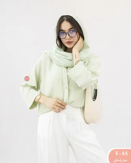 شومیز مانتویی سیلک 7088