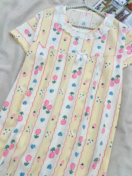 پیراهن موسلین 3 رنگ کد 5545