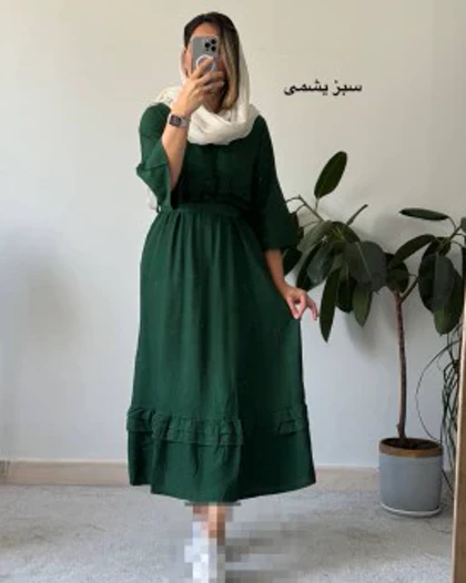 پیراهن مانتویی آتریسا