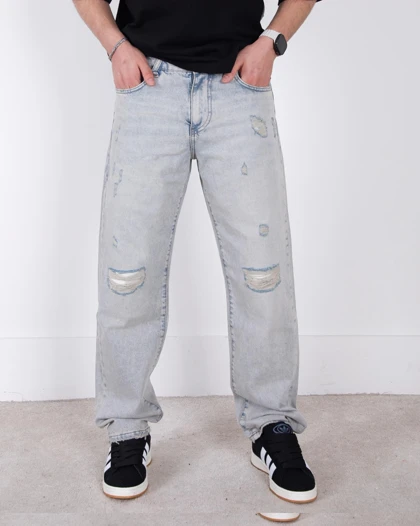 شلوار جین مردونه بگ زاپ‌دار BERSHKA/6066