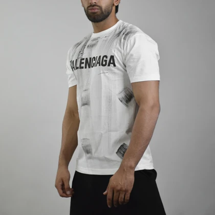 تیشرت اسپرت بالنسیاگا مدل M3-4D0548 سفید