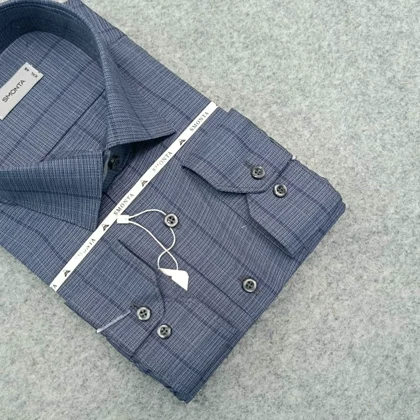 پیراهن راه راه استین بلند مردانه _ قواره کلاسیک _استایل رسمی