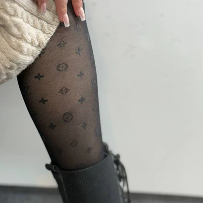 جوراب شلواری شیشه ای مشکی