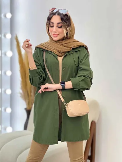 مانتو دو جیب پیله رکسانا