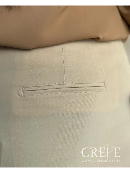 شلوار لینن بزیاق دمپا چاک‌دار قد 106