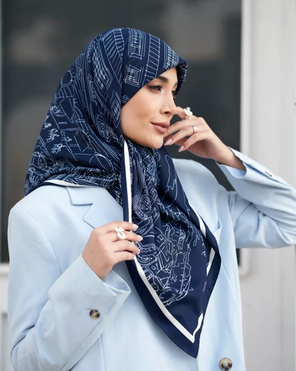 روسری ابریشم قواره 90 30183