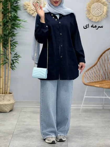 3379-مانتو کتان مرداس