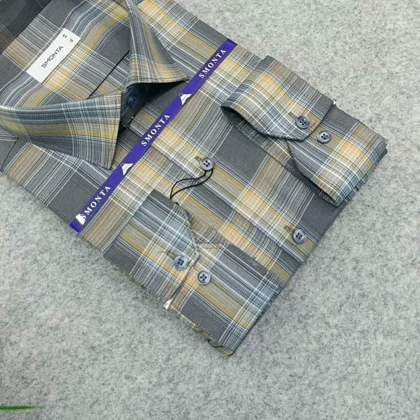 پیراهن طرحدار مردانه قواره ازاد ( قواره کلاسیک ) _ استین بلند