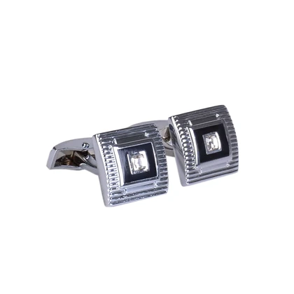 دکمه سر آستین مربعی سیلور 1527