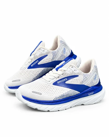 کفش کتانی رانینگ زنانه بروکس سفید آبی Brooks