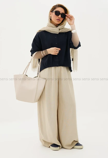 شومیز جلو کش سیلک کد1005596