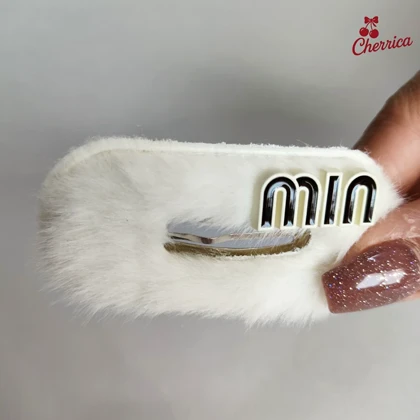 گیره مو تق تقی پشمی میومیو miumiu کد 25