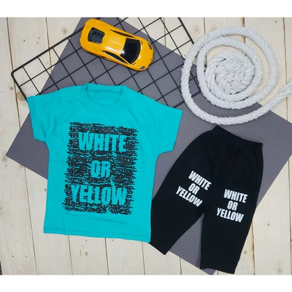 تیشرت و شلوارک پسرانه WHITE