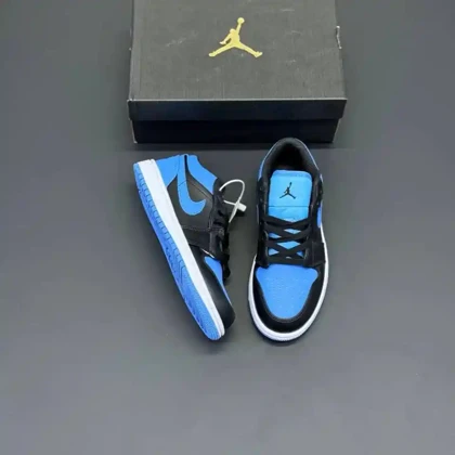 کفش نایک ایر جردن وان یونیورسیتی آبی مشکی Nike Air Jordan 1 University Blue Black