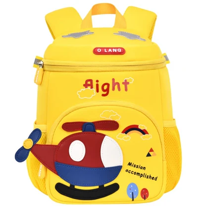 کیف مدرسه کوله پشتی بچه گانه هلیکوپتر اورجینال اولنگ OLANG 6166