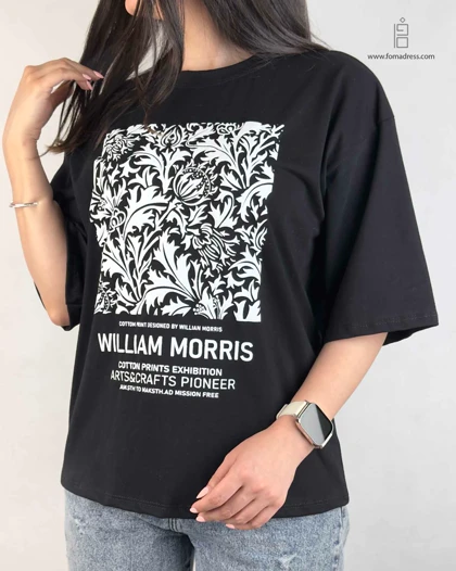 تیشرت باکسی طرح William Morris