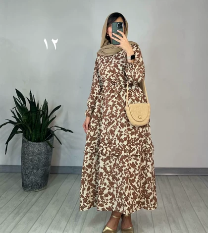 پیراهن مانتویی شکوفه 2