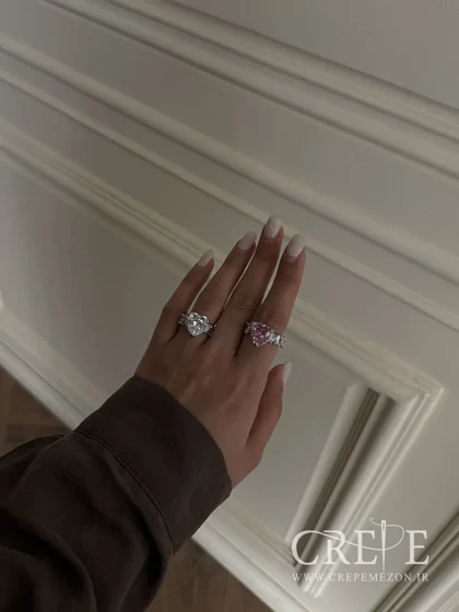 انگشتر جواهری قلب