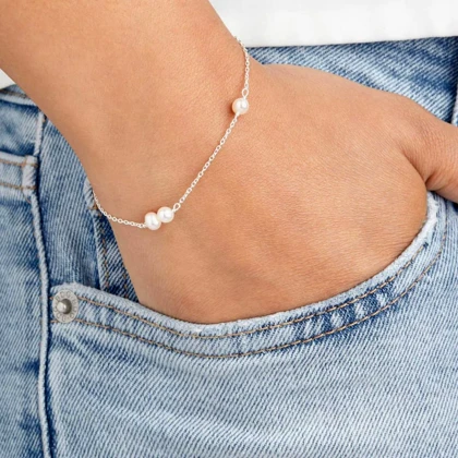 دستبند مروارید مارورا کد 0312