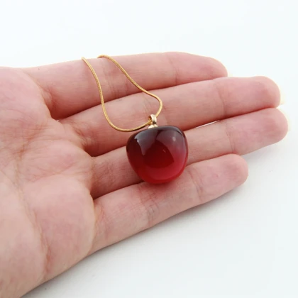 گردنبند دخترانه طرح گیلاس ساده