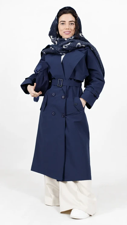 بارانی بلند zara آستردار