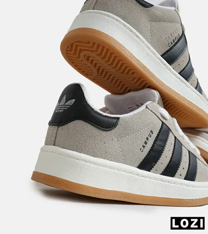 کفش کتانی زنانه و مردانه کرم مشکی ADIDAS Campus مدل 5720