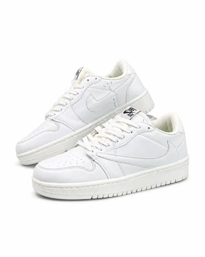 کفش کتانی زنانه مدل نایکی ترویس سفید تمام Nike travis