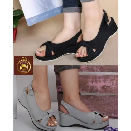 صندل لژدار طبی تابستانی زنانه مدل گره‌ای