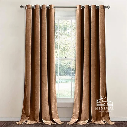 پرده آماده مخمل ویولت