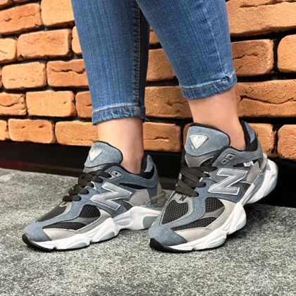 کتانی اسپرت زنانه مدل نیوبالانس 9060 NEW BALANCE رنگ طوسی