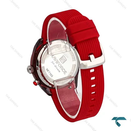 ساعت نیوی فورس NF7103 دخترانه قرمز NaviForce-6977-L