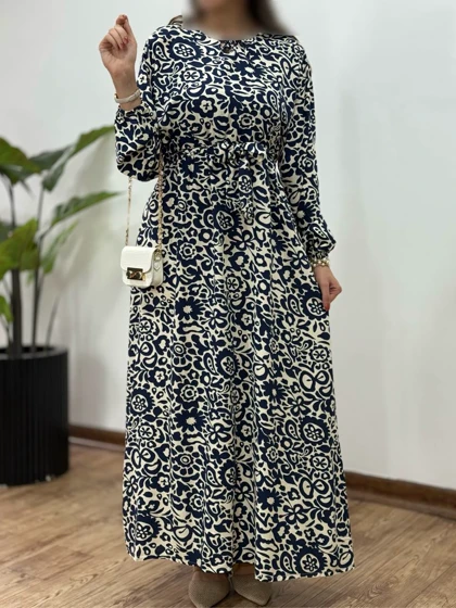 پیراهن بلند نخی آرون