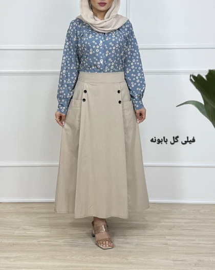 شومیز دامن بهاره گلی _کد1021