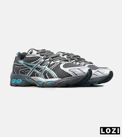 کتانی مردانه و زنانه طوسی آبی اسیکس Gel-Phoenix 8882