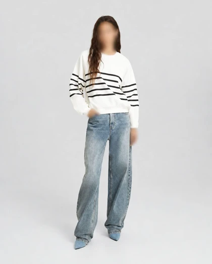دورس راه راه زنانه برشکا Breshka مدل Striped Raglan