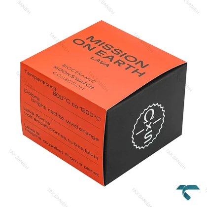 جعبه اصلی ساعت امگا سواچ ماموریت به زمین لاوا Swatch-Box-7795-U