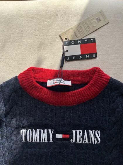 بافت TOMMY ترک سورمه ای کد 262