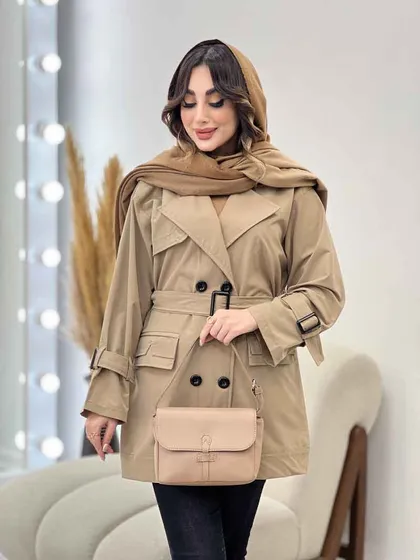 بارانی سرجیب دوبل ژیله دار