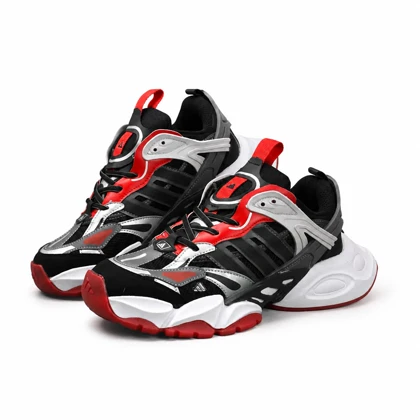 کفش کتانی مردانه مدل آدیداس دیلاکس مشکی طوسی قرمز Adidas Deluxe