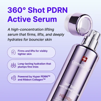 سرم ضدپیری و سفت‌کننده 360 شات PDRN سنتلین 24 Centellian24 360 Shot PDRN Active Serum
