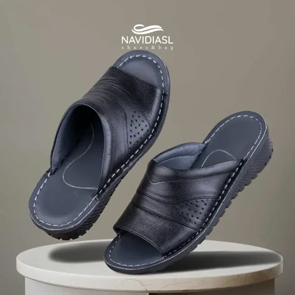 صندل مردانه چرم سروش طبی کد 1502013