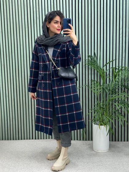 پالتو بلند پشمی آستردار آلیس