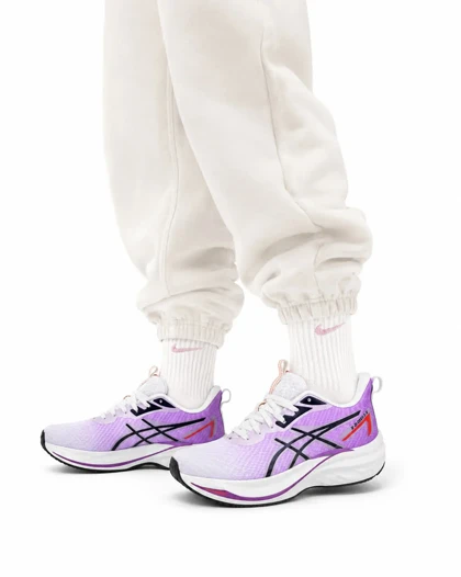 کفش کتانی زنانه زیره بست مدل اسیکس سفیدبنفش ASICS